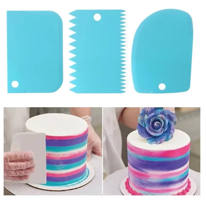 Kitchen Tools For Baking - Набор из 3-х скребков-выравнивателей для крема
