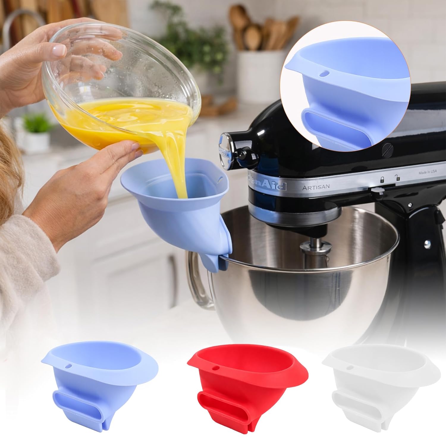 Силиконовая воронка для добавл – обзор и цена Kitchen Aid Baking Bread